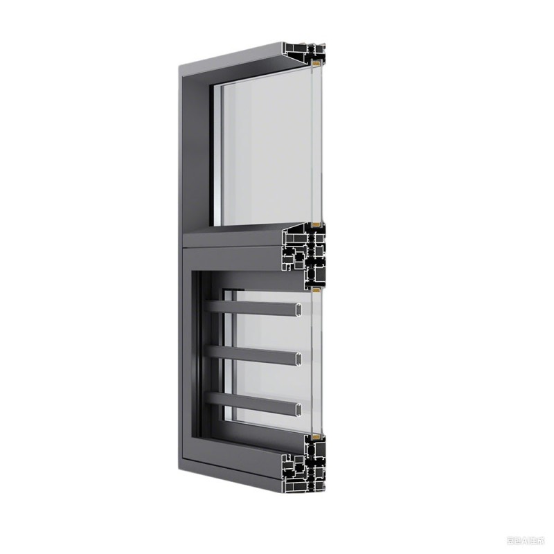 نوافذ مصنوعة من الألومنيوم الزجاجية المزدوجة