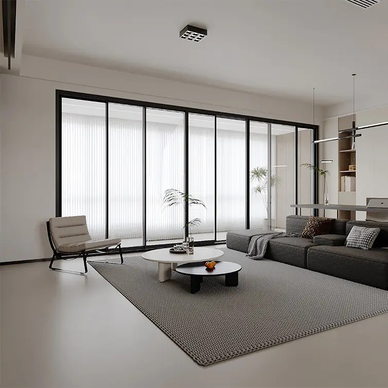 نافذة منزلقة ذات شرفة بانورامية