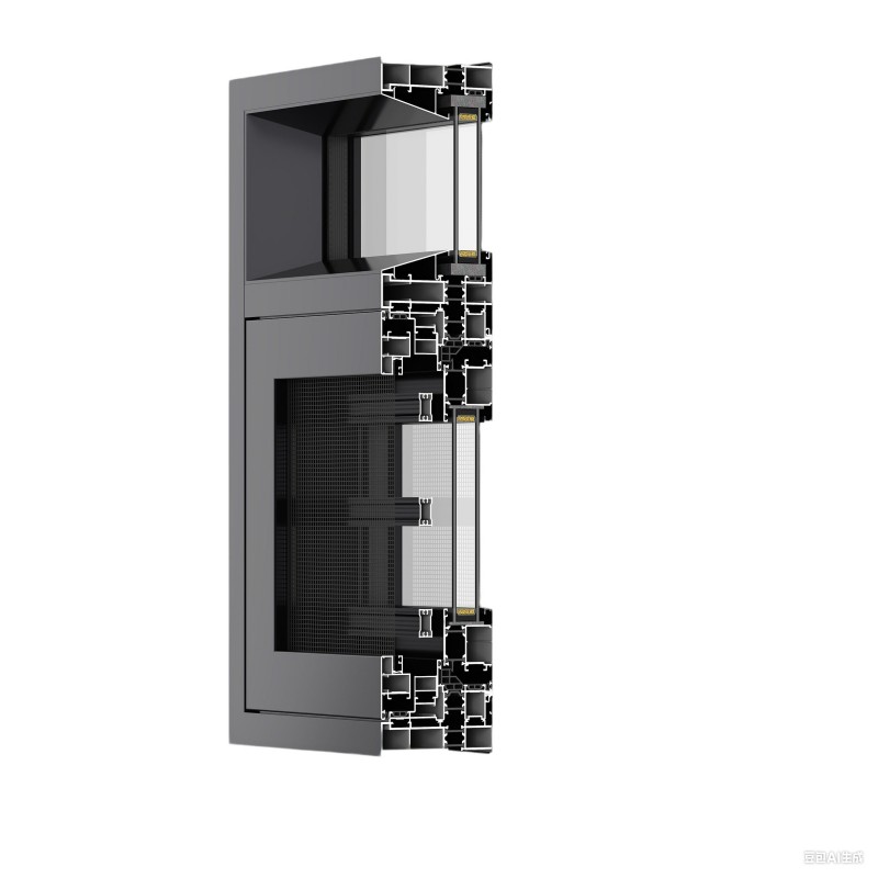 نوافذ الألومنيوم الزجاجية المصنوعة من الزجاج